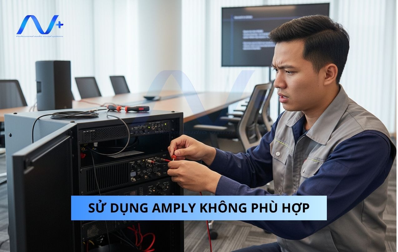 Sử dụng amply không phù hợp