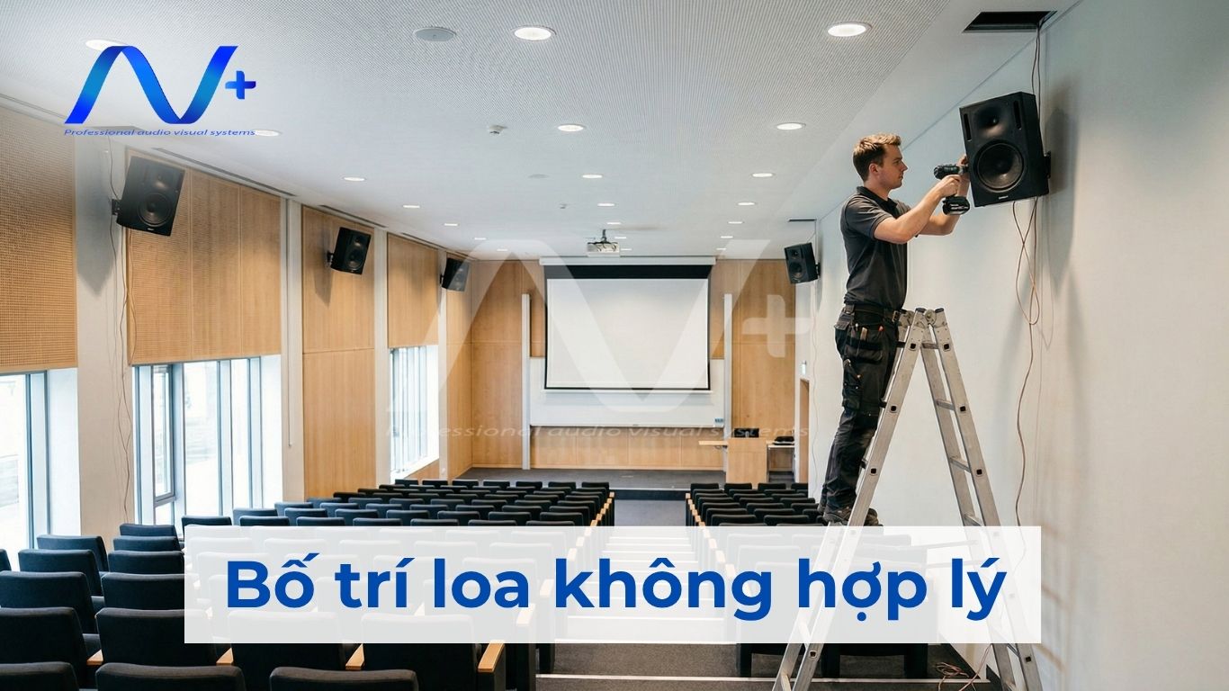 Bố trí loa không hợp lý