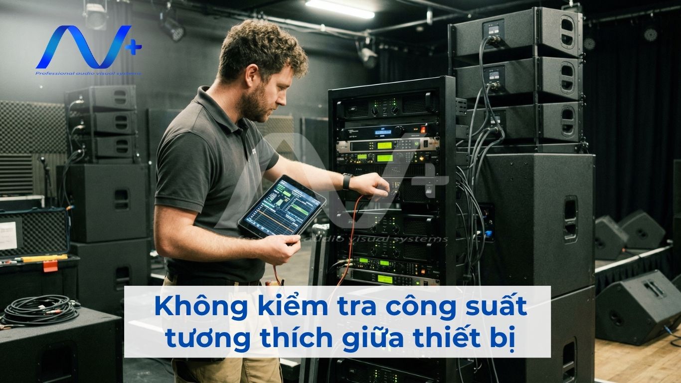 Không kiểm tra công suất tương thích giữa thiết bị