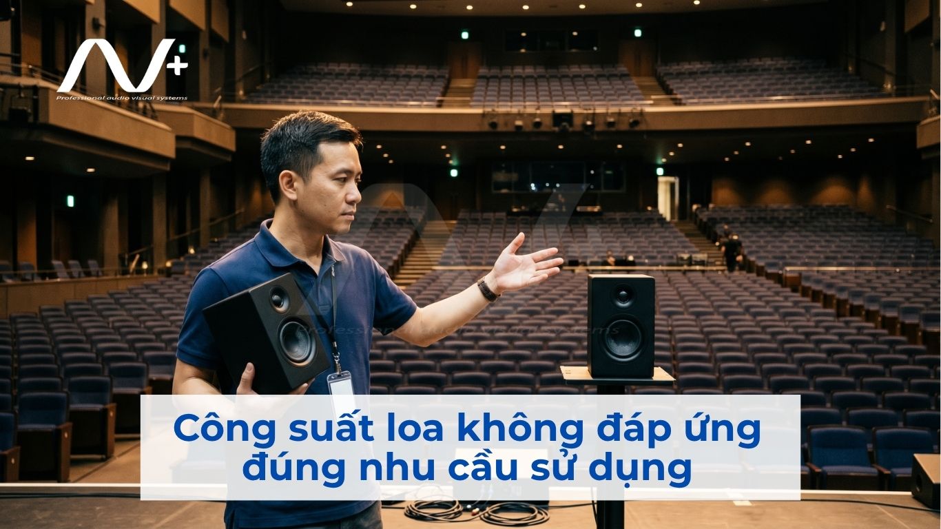 Công suất loa không đáp ứng đúng nhu cầu sử dụng